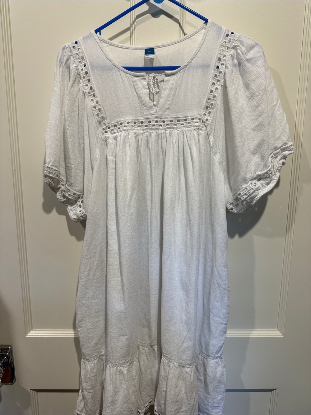 GAP White Relaxed Cotton cover up dress